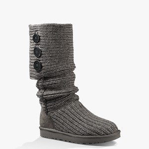 Ugg Classic Cardy Women Classic Boots Grey (5326OIZVB)